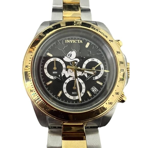 Invicta Disney Mickey Mouse Limited Edition Watch Chrono Two Tone 22866 256/2000 - Picture 1 of 8